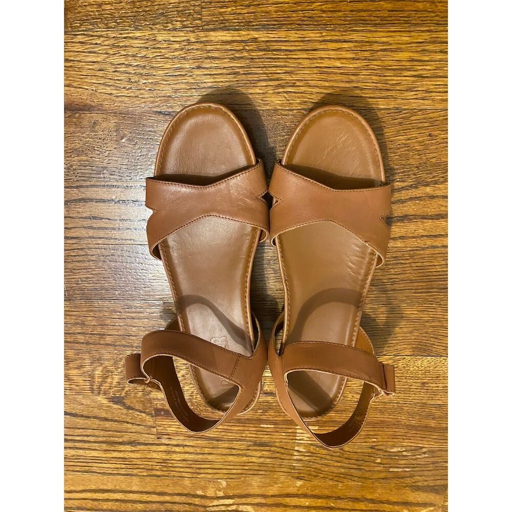 Camper Women's Brown Floral Sandals Size 8.5 Casual Faux Leather